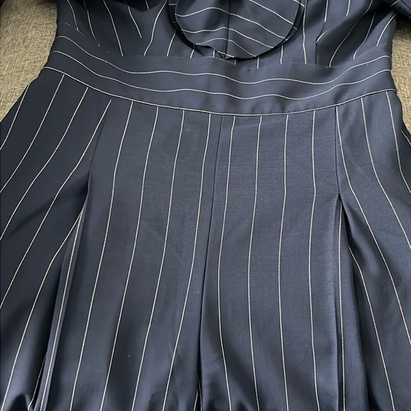 New Ralph Lauren Purple Label Navy/White Jumpsuit Size 2 - Picture 13 of 14